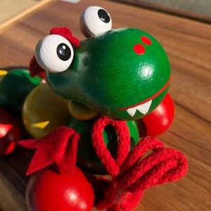 Abacus Wood Pull Toy Dragon